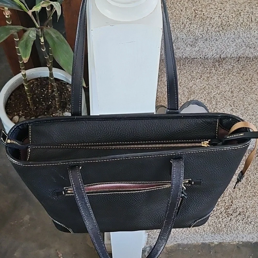 Dooney & Bourke Black Leather Tote - Picture 14 of 14